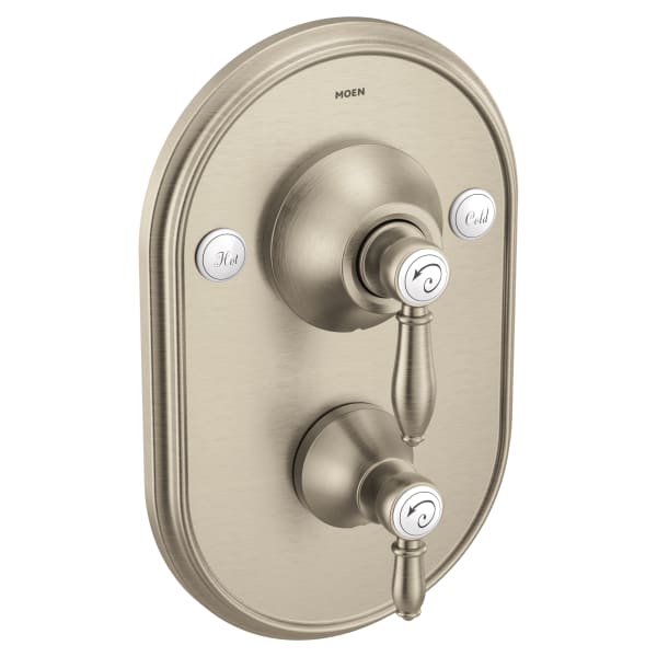 Moen Weymouth Brushed nickel Posi-Temp(R) with diverter tub/shower valve only