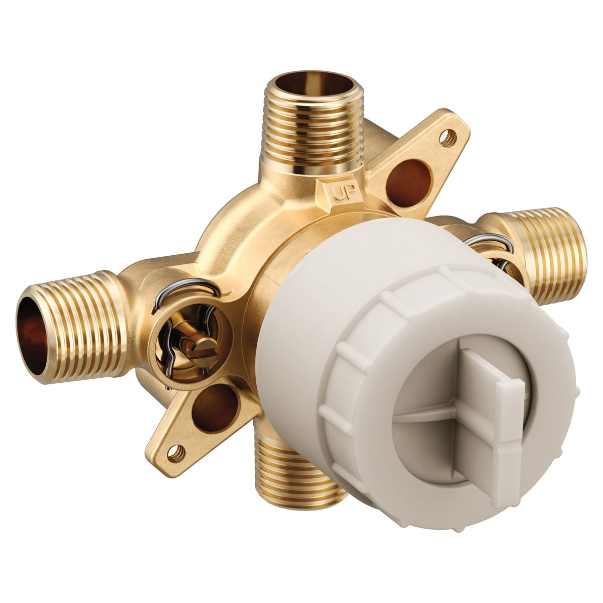 Moen U140CIS M-CORE 3-Series 4 Port Tub and Shower Pre-Fabricated Mixing Valve with CC/IPS Connections and Stops