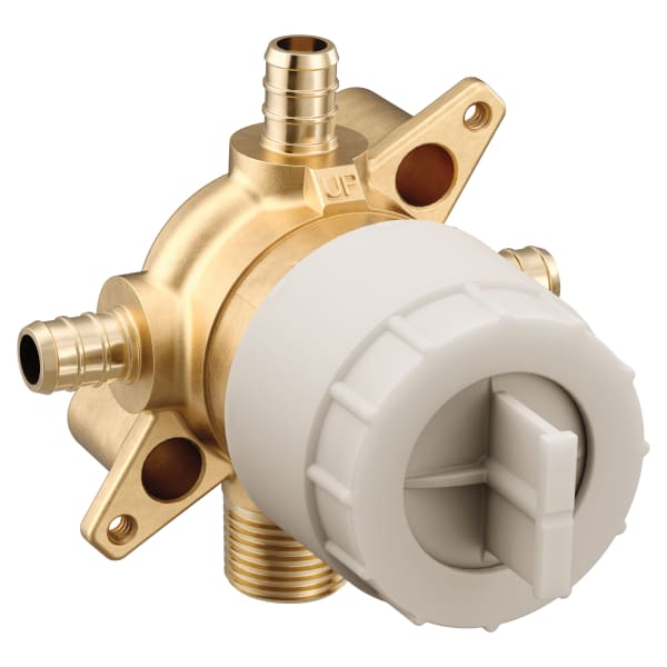 Moen M-CORE 3-Series 4 Port Tub and Shower Mixing Valve with Crimp Ring PEX Connections