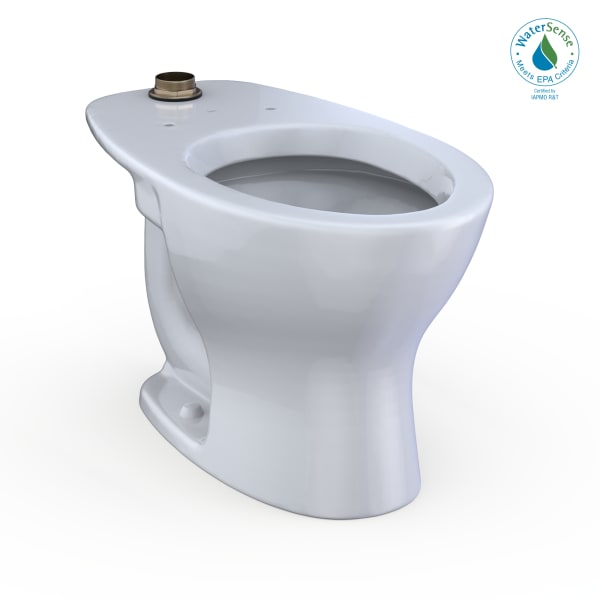 TOTO® TORNADO FLUSH® Commercial Flushometer Floor-Mounted Universal Height Toilet, Elongated, Cotton White - CT725CUF#01