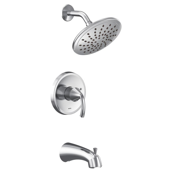 Moen Glyde M-CORE 2-Series Eco Performance 1-Handle Tub and Shower Trim Kit in Chrome (Valve Sold Separately)