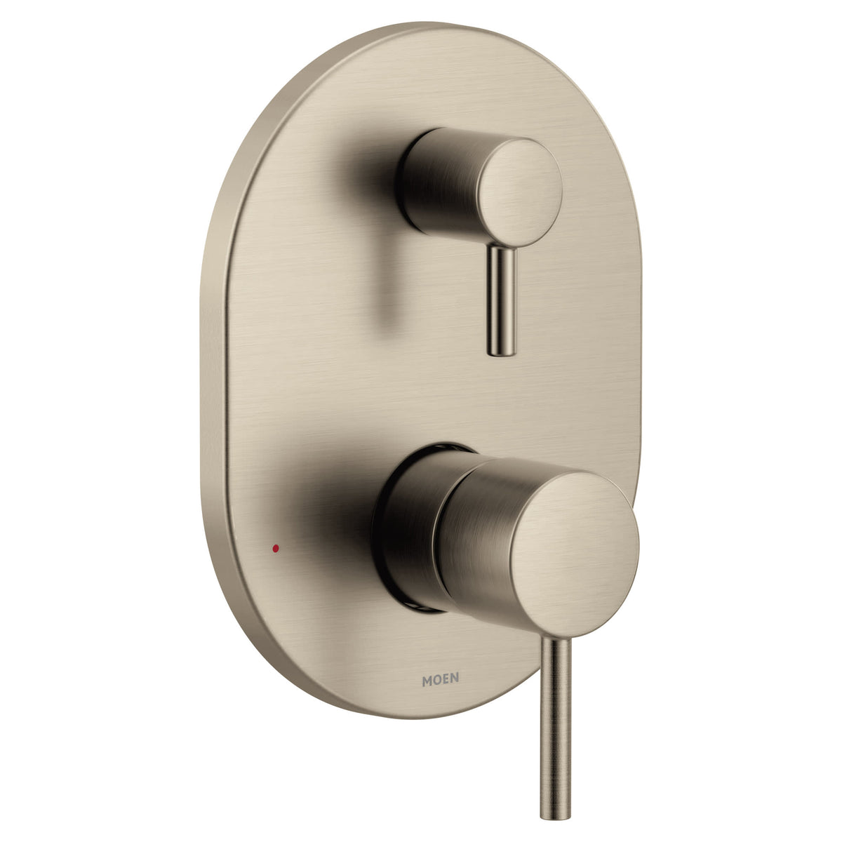 Moen UT3290BN Align M-CORE 3-Series 2-Handle Shower Trim with Integrated Transfer Valve in Brushed Nickel (Valve Sold Separately)