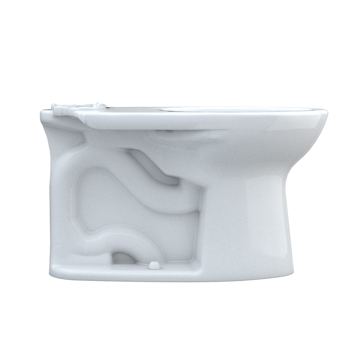 TOTO® Drake® Elongated Universal Height TORNADO FLUSH® Toilet Bowl with 10" Rough-In and CEFIONTECT®, Cotton White - C776CEFG.10#01