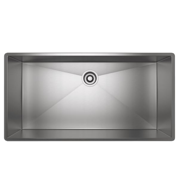 Forze™ 36" Single Bowl Stainless Steel Kitchen Sink in Brushed Stainless Steel
