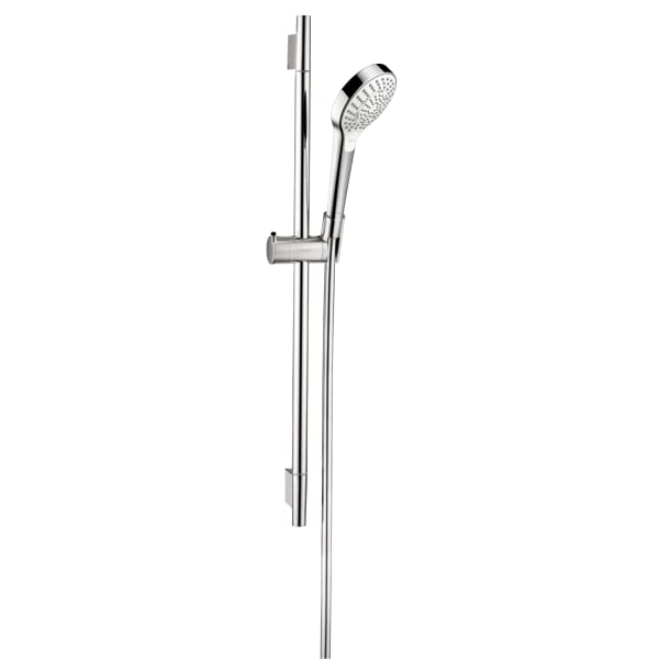 hansgrohe Croma Select S Wallbar Set 110 3-Jet 24", 1.75 GPM in Chrome