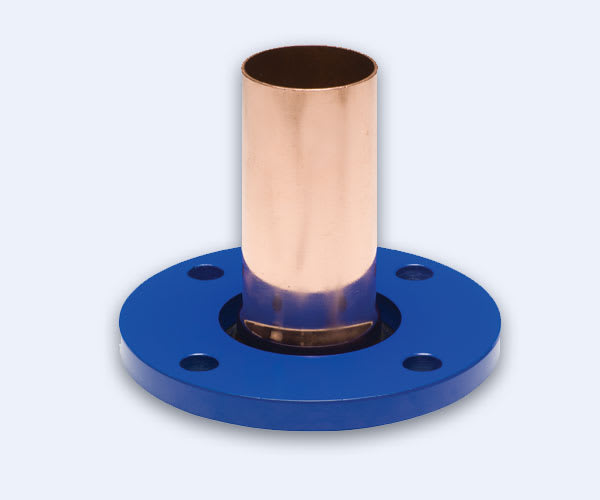 CTS Fabrication SF004 4" Press Copper Coated 4-Bolt Flange Adapter 150 lb