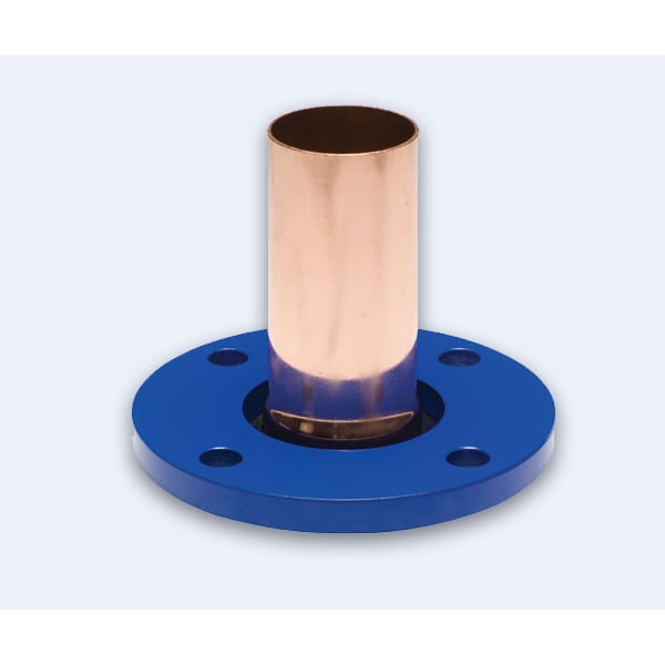 3" Press Copper Coated 4-Bolt Flange Adapter 150 lb