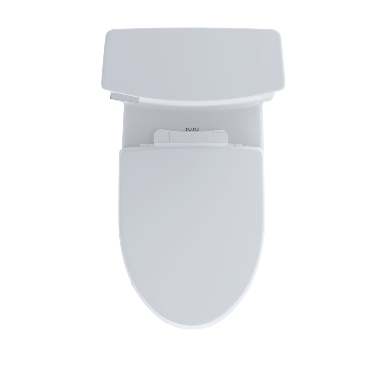 TOTO® Eco Soirée® One Piece Elongated 1.28 GPF Universal Height Skirted Toilet with CEFIONTECT, Cotton White - MS964214CEFG#01