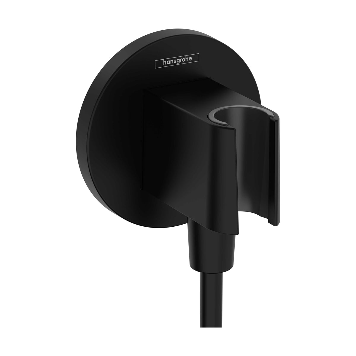 hansgrohe 26888671 FixFit S Wall Outlet with Handshower Holder in Matte Black