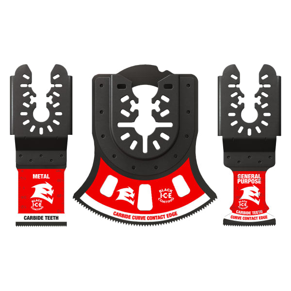 3 pc Universal Fit Carbide Oscillating Blade Set (3-Piece)