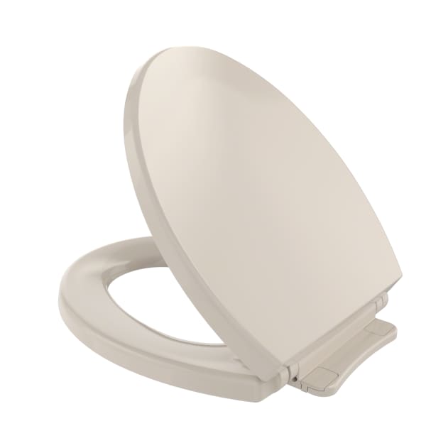 TOTO® SoftClose® Non Slamming, Slow Close Round Toilet Seat and Lid, Bone - SS113#03
