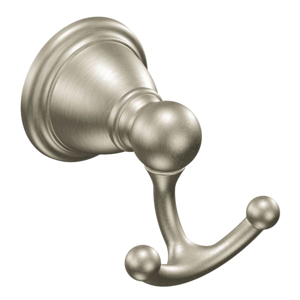 Moen Brantford Double Robe Hook in Brushed Nickel