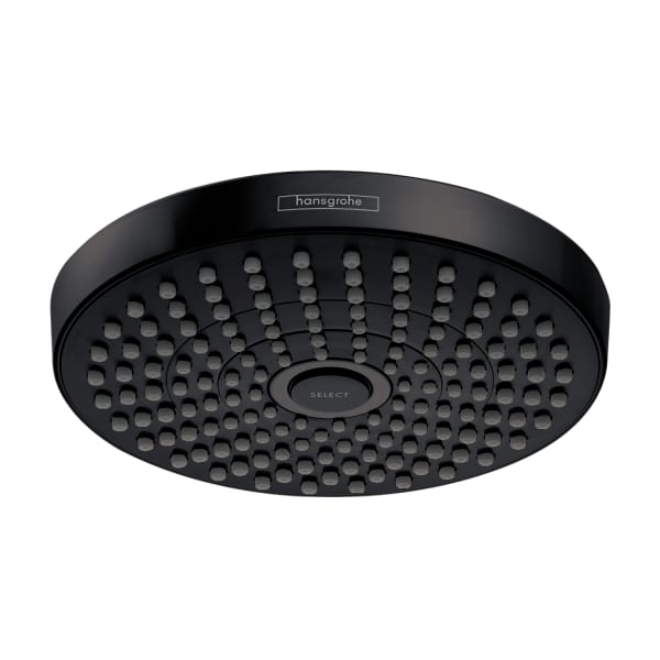 hansgrohe Croma Select S Showerhead 180 2-Jet, 1.8 GPM in Matte Black