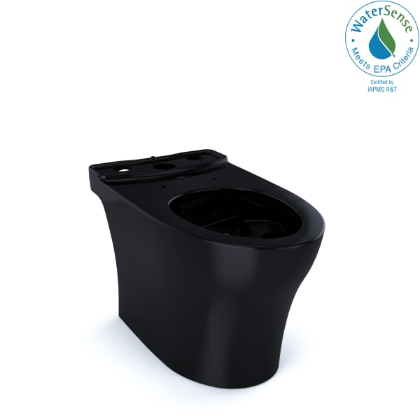 TOTO® Aquia® IV Elongated Universal Height Skirted Toilet Bowl, WASHLET®+ Ready, Ebony - CT446CEFNT40#51